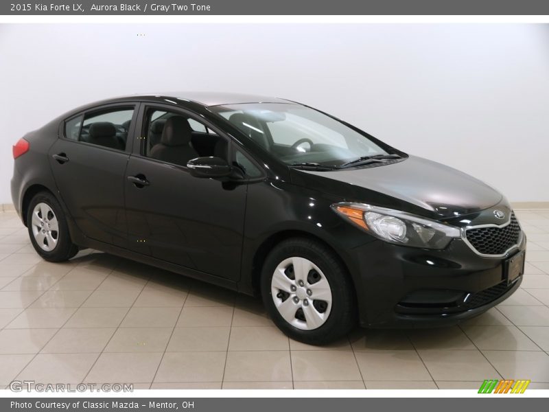 Aurora Black / Gray Two Tone 2015 Kia Forte LX