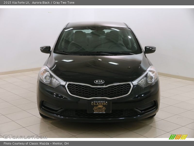 Aurora Black / Gray Two Tone 2015 Kia Forte LX
