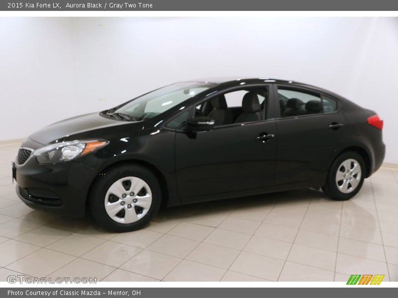 Aurora Black / Gray Two Tone 2015 Kia Forte LX