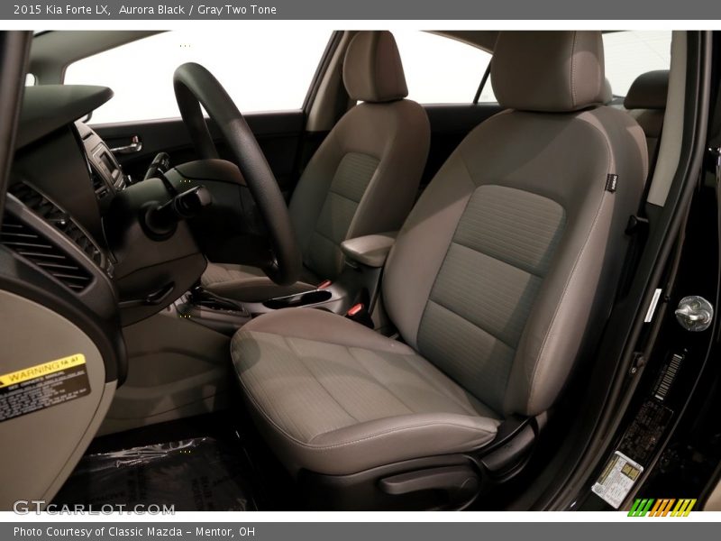 Aurora Black / Gray Two Tone 2015 Kia Forte LX