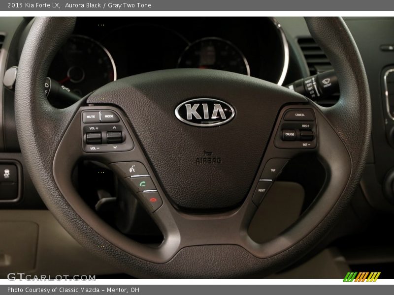 Aurora Black / Gray Two Tone 2015 Kia Forte LX