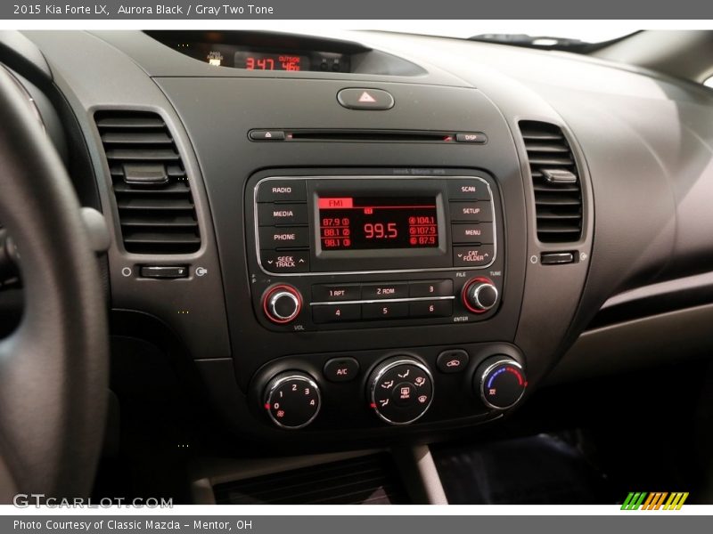 Aurora Black / Gray Two Tone 2015 Kia Forte LX