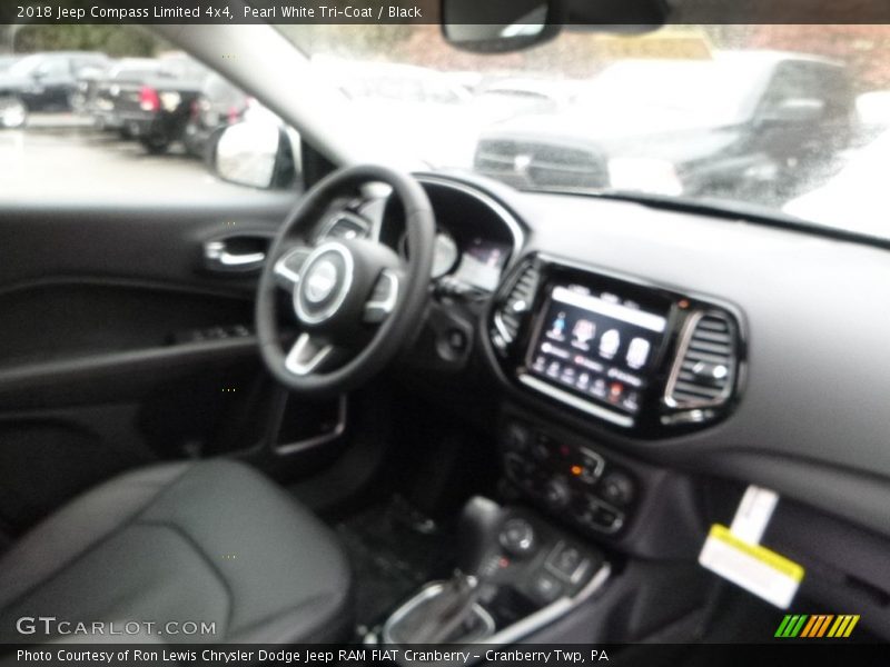 Pearl White Tri–Coat / Black 2018 Jeep Compass Limited 4x4