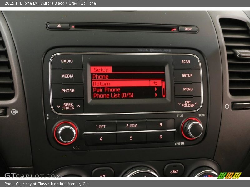 Aurora Black / Gray Two Tone 2015 Kia Forte LX