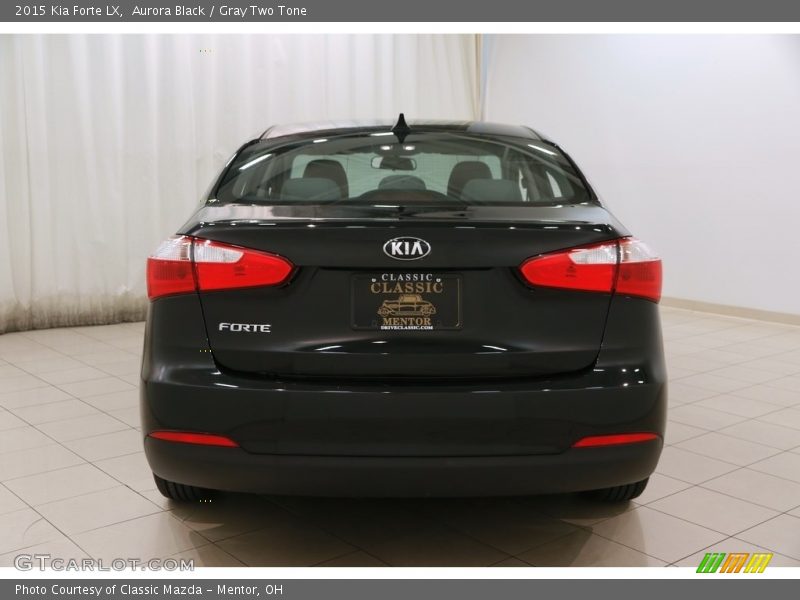 Aurora Black / Gray Two Tone 2015 Kia Forte LX