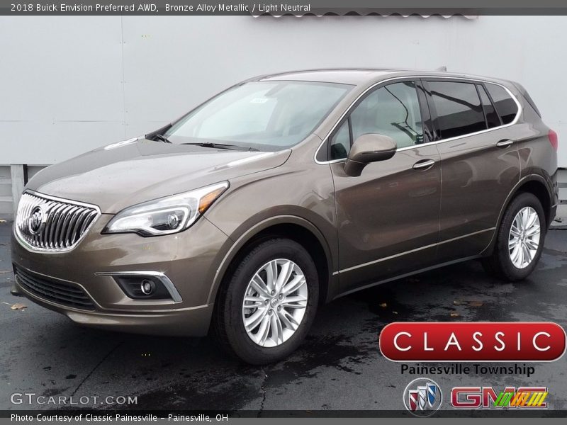 Bronze Alloy Metallic / Light Neutral 2018 Buick Envision Preferred AWD