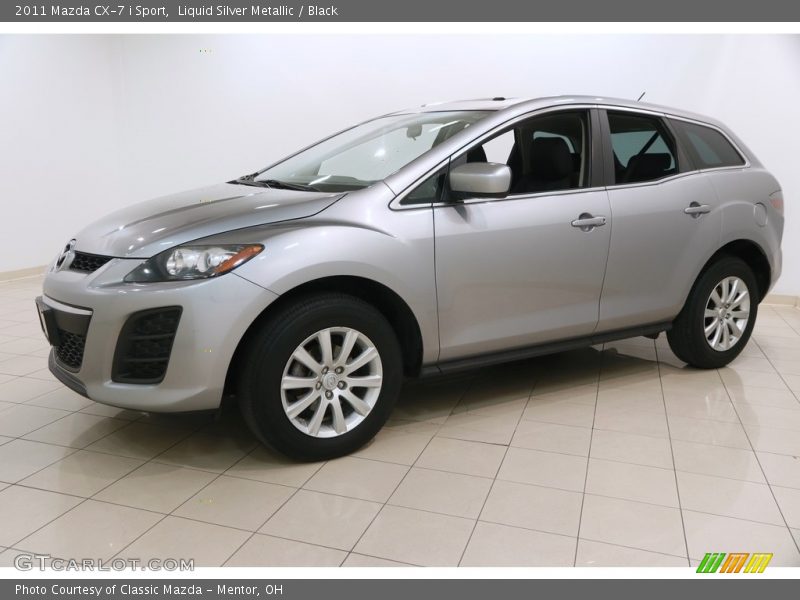 Liquid Silver Metallic / Black 2011 Mazda CX-7 i Sport