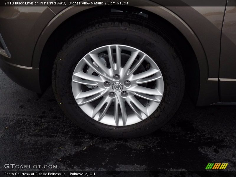 Bronze Alloy Metallic / Light Neutral 2018 Buick Envision Preferred AWD