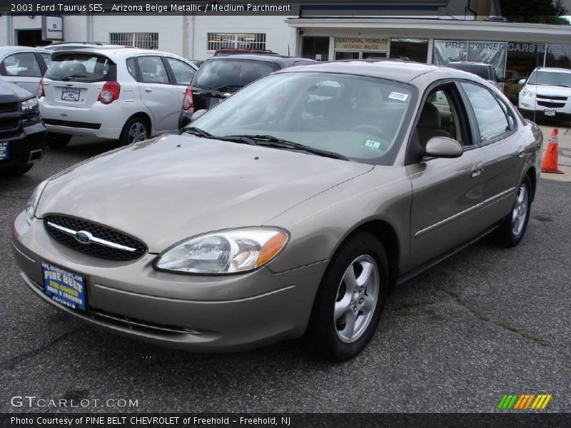 Arizona Beige Metallic / Medium Parchment 2003 Ford Taurus SES