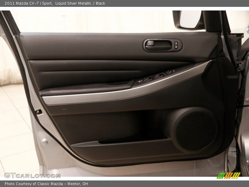 Liquid Silver Metallic / Black 2011 Mazda CX-7 i Sport