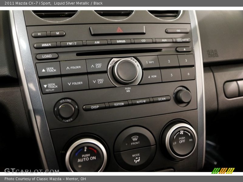 Liquid Silver Metallic / Black 2011 Mazda CX-7 i Sport