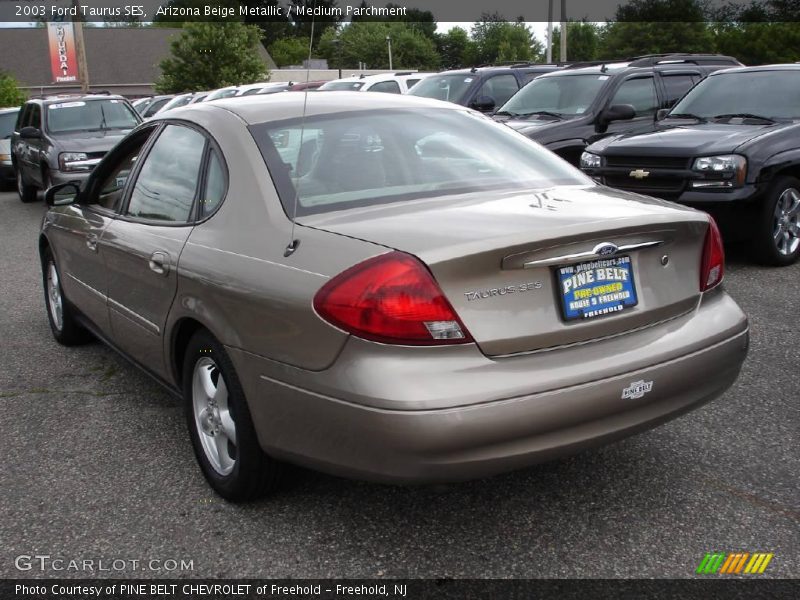 Arizona Beige Metallic / Medium Parchment 2003 Ford Taurus SES