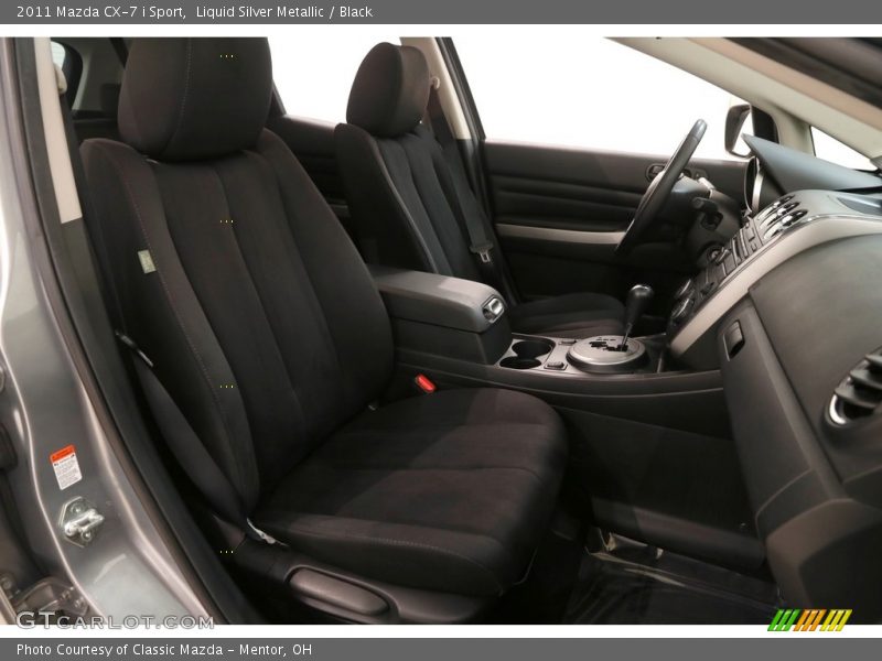 Liquid Silver Metallic / Black 2011 Mazda CX-7 i Sport