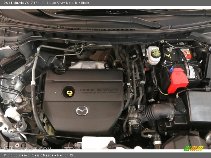 Liquid Silver Metallic / Black 2011 Mazda CX-7 i Sport