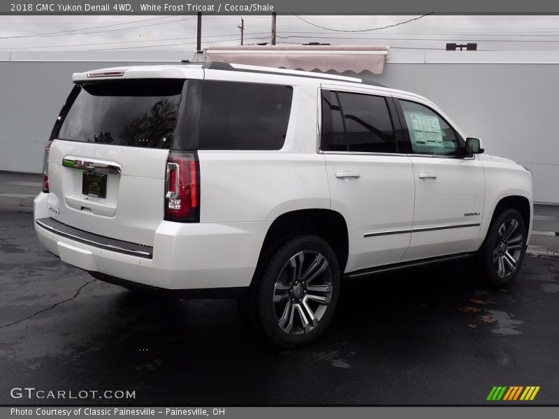 White Frost Tricoat / Cocoa/Shale 2018 GMC Yukon Denali 4WD