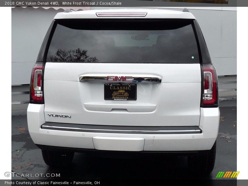 White Frost Tricoat / Cocoa/Shale 2018 GMC Yukon Denali 4WD