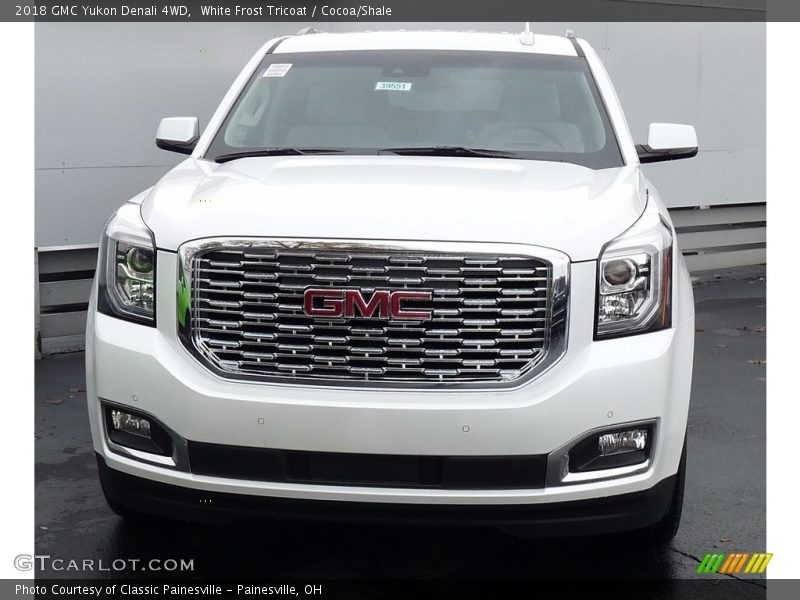 White Frost Tricoat / Cocoa/Shale 2018 GMC Yukon Denali 4WD