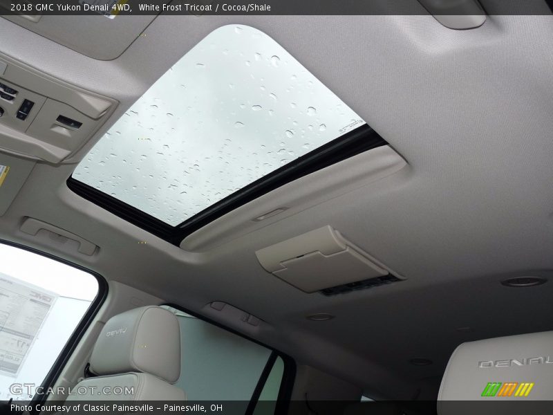 White Frost Tricoat / Cocoa/Shale 2018 GMC Yukon Denali 4WD
