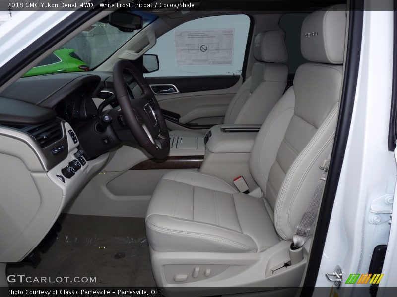 White Frost Tricoat / Cocoa/Shale 2018 GMC Yukon Denali 4WD