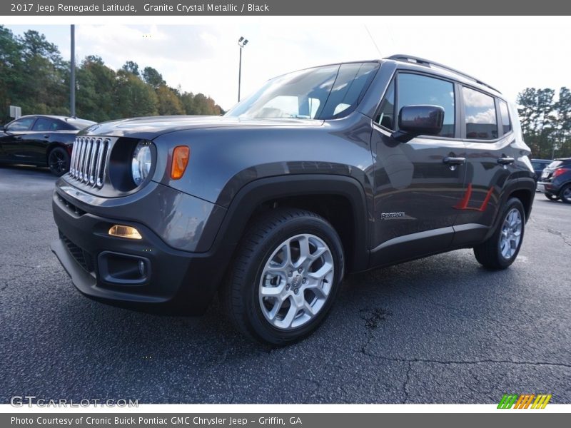 Granite Crystal Metallic / Black 2017 Jeep Renegade Latitude