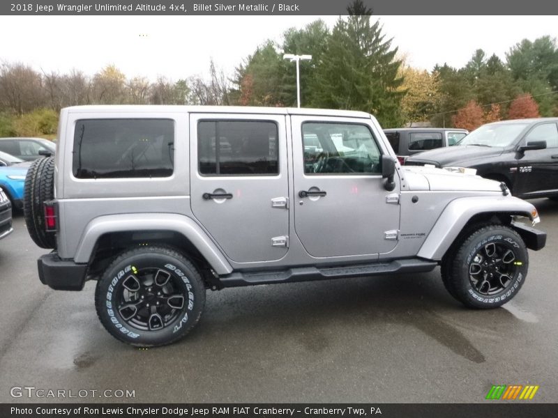 Billet Silver Metallic / Black 2018 Jeep Wrangler Unlimited Altitude 4x4