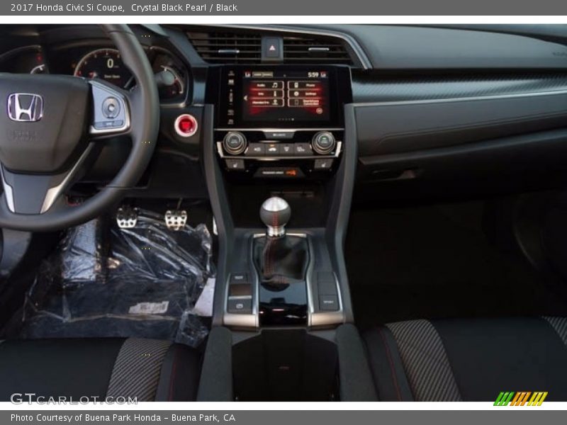 Crystal Black Pearl / Black 2017 Honda Civic Si Coupe