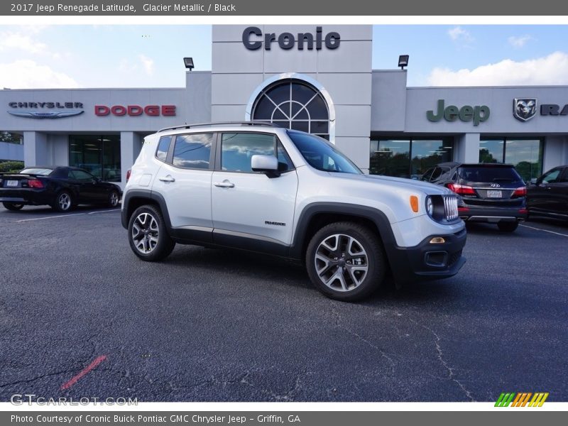 Glacier Metallic / Black 2017 Jeep Renegade Latitude