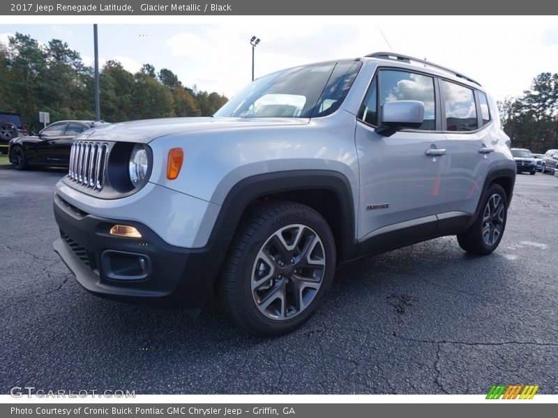 Glacier Metallic / Black 2017 Jeep Renegade Latitude