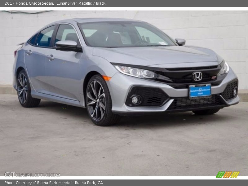 Lunar Silver Metallic / Black 2017 Honda Civic Si Sedan