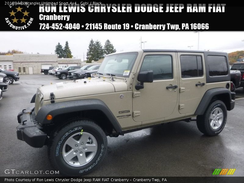Gobi / Black 2018 Jeep Wrangler Unlimited Sport 4x4