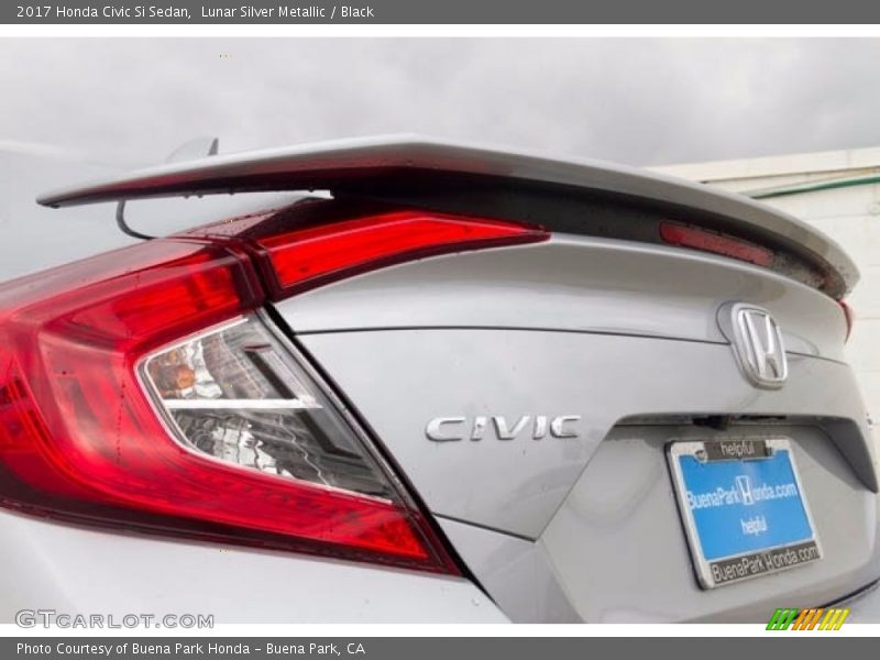 Lunar Silver Metallic / Black 2017 Honda Civic Si Sedan