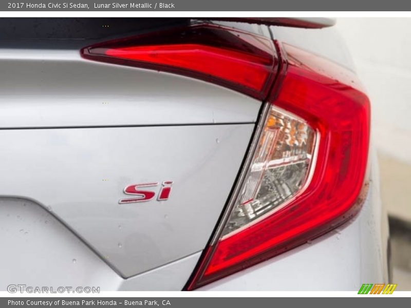 Lunar Silver Metallic / Black 2017 Honda Civic Si Sedan