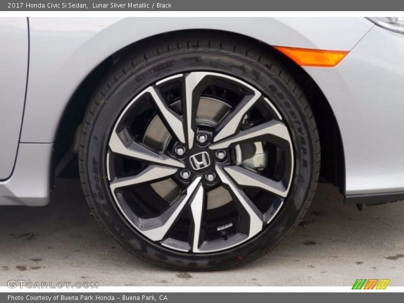 Lunar Silver Metallic / Black 2017 Honda Civic Si Sedan