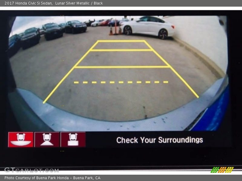 Lunar Silver Metallic / Black 2017 Honda Civic Si Sedan