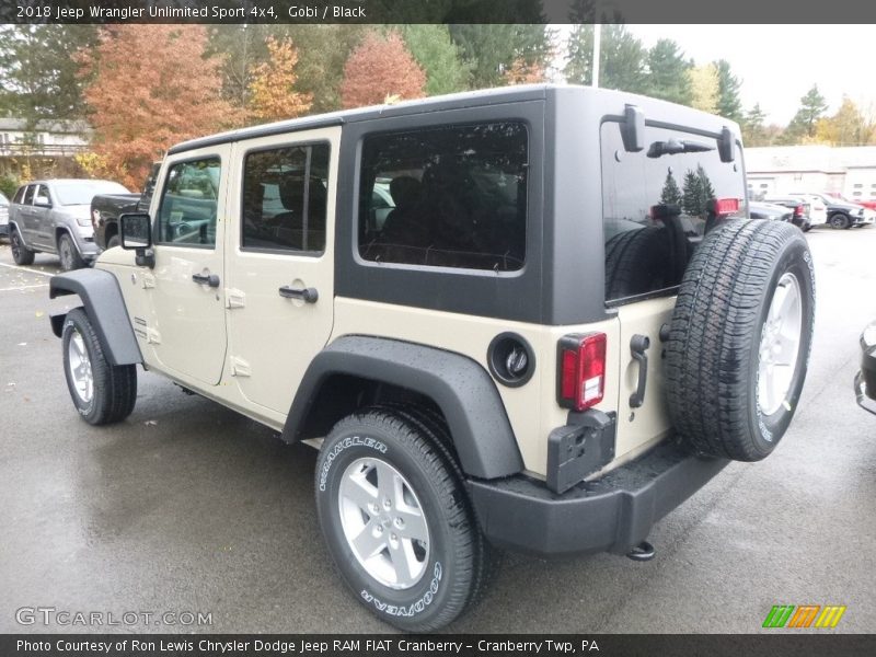 Gobi / Black 2018 Jeep Wrangler Unlimited Sport 4x4