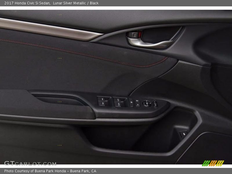 Lunar Silver Metallic / Black 2017 Honda Civic Si Sedan