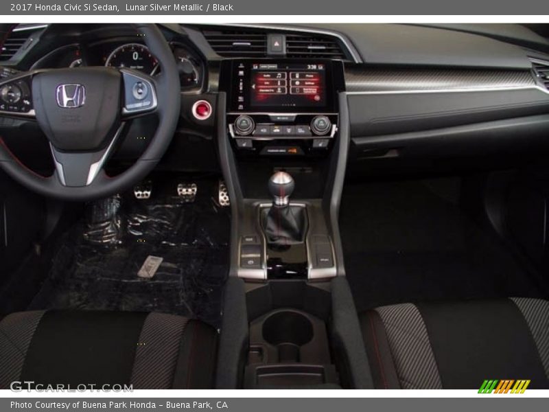 Lunar Silver Metallic / Black 2017 Honda Civic Si Sedan