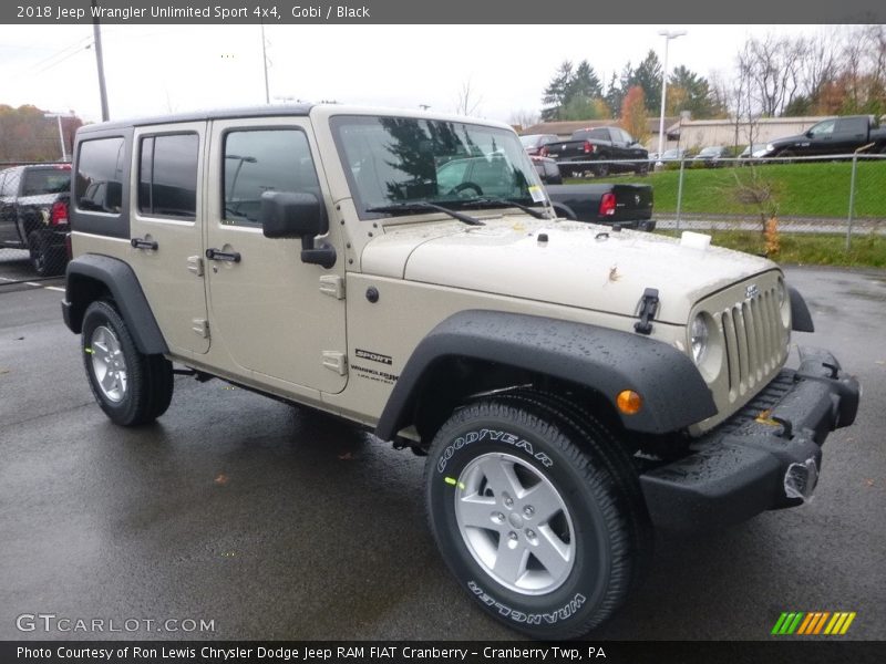 Front 3/4 View of 2018 Wrangler Unlimited Sport 4x4