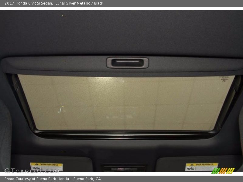 Lunar Silver Metallic / Black 2017 Honda Civic Si Sedan
