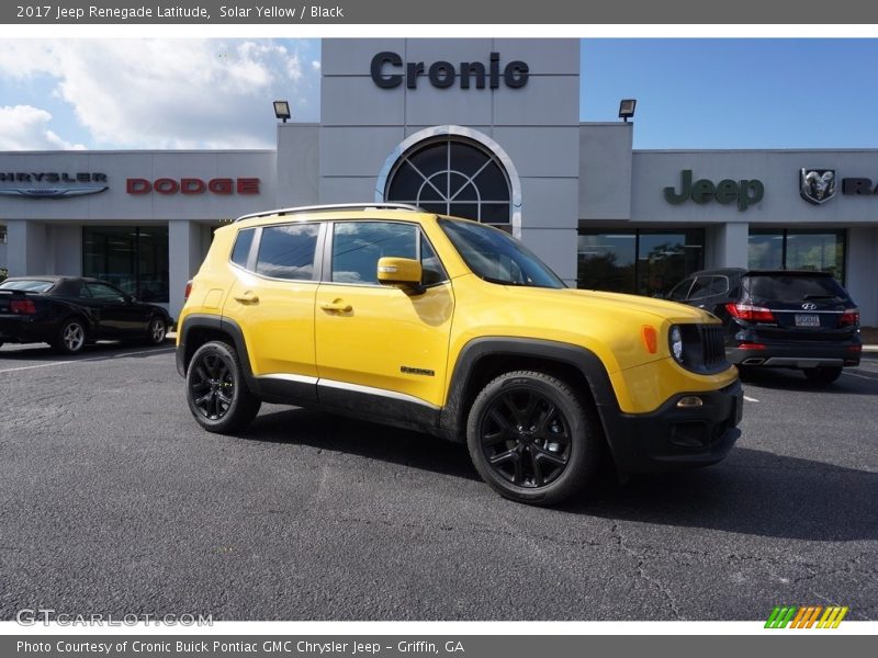 Solar Yellow / Black 2017 Jeep Renegade Latitude