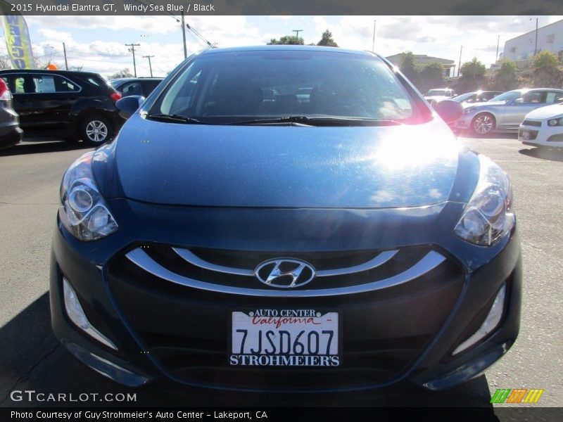 Windy Sea Blue / Black 2015 Hyundai Elantra GT