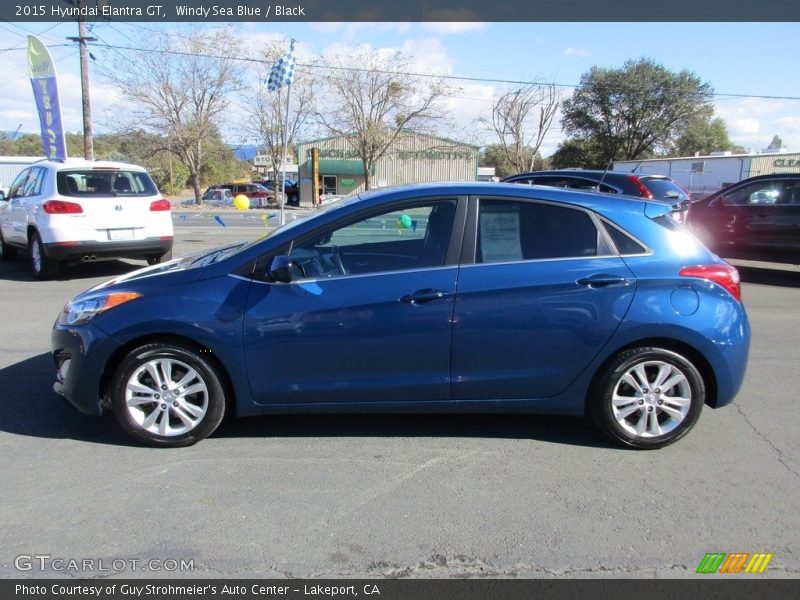 Windy Sea Blue / Black 2015 Hyundai Elantra GT