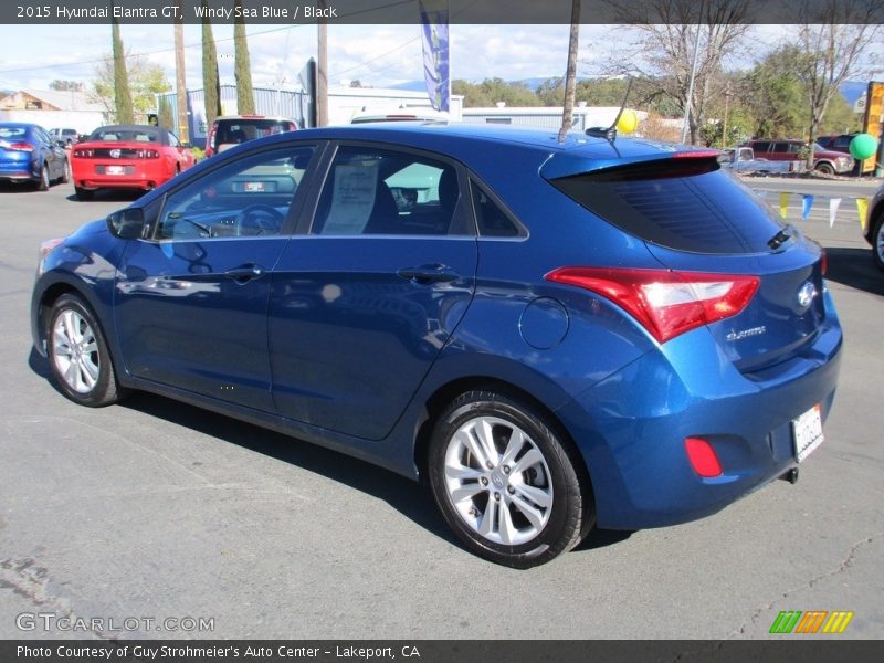 Windy Sea Blue / Black 2015 Hyundai Elantra GT