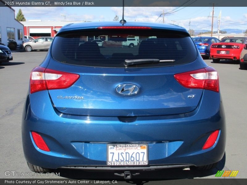 Windy Sea Blue / Black 2015 Hyundai Elantra GT