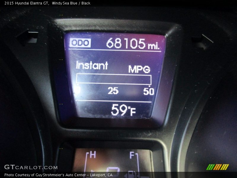 Windy Sea Blue / Black 2015 Hyundai Elantra GT