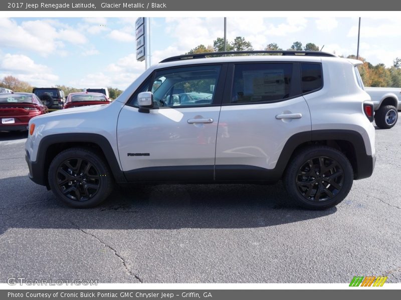 Glacier Metallic / Black 2017 Jeep Renegade Latitude