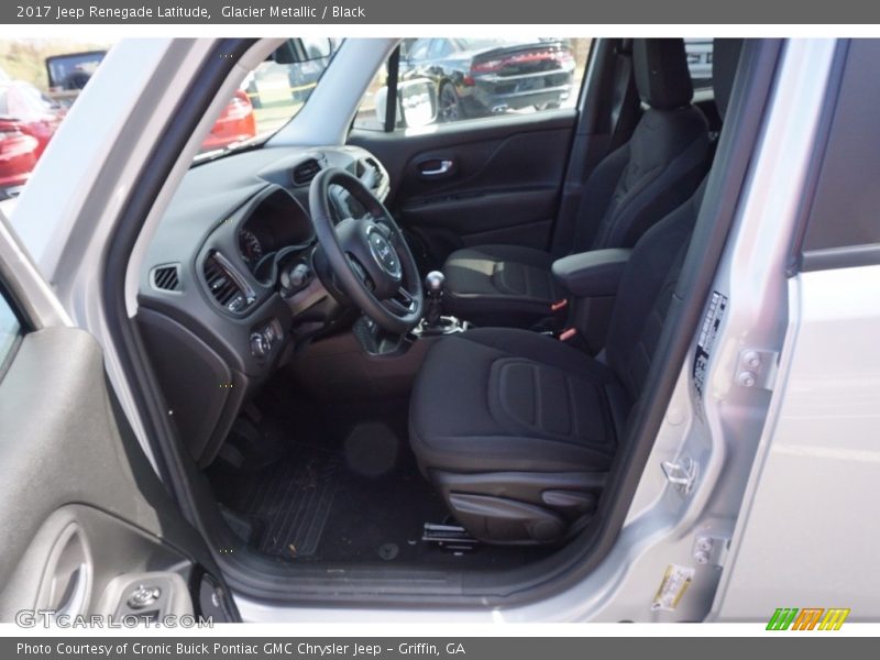 Glacier Metallic / Black 2017 Jeep Renegade Latitude