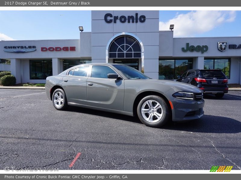 Destroyer Grey / Black 2017 Dodge Charger SE