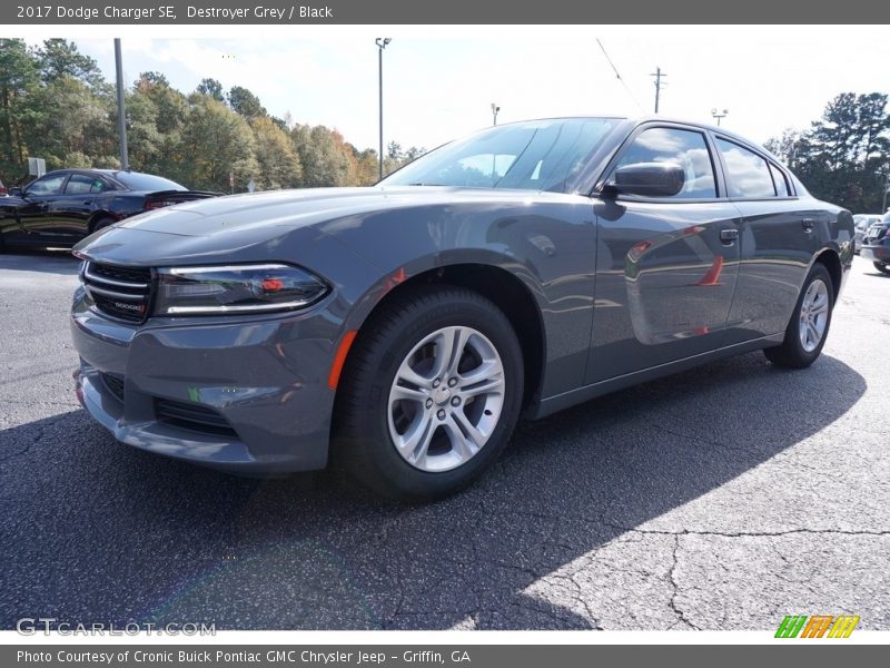 Destroyer Grey / Black 2017 Dodge Charger SE