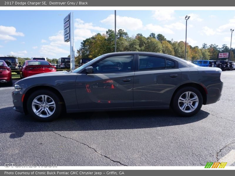 Destroyer Grey / Black 2017 Dodge Charger SE